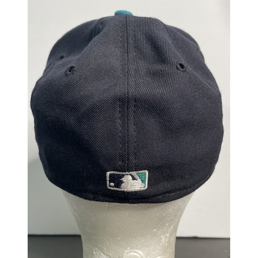 Vintage Seattle Mariners New Era 100% Wool Collection Hat Cap Mens 7 Made In USA - Picture 3 of 9